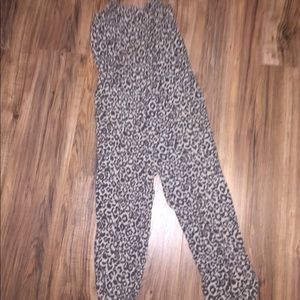H&M romper cheetah print girls